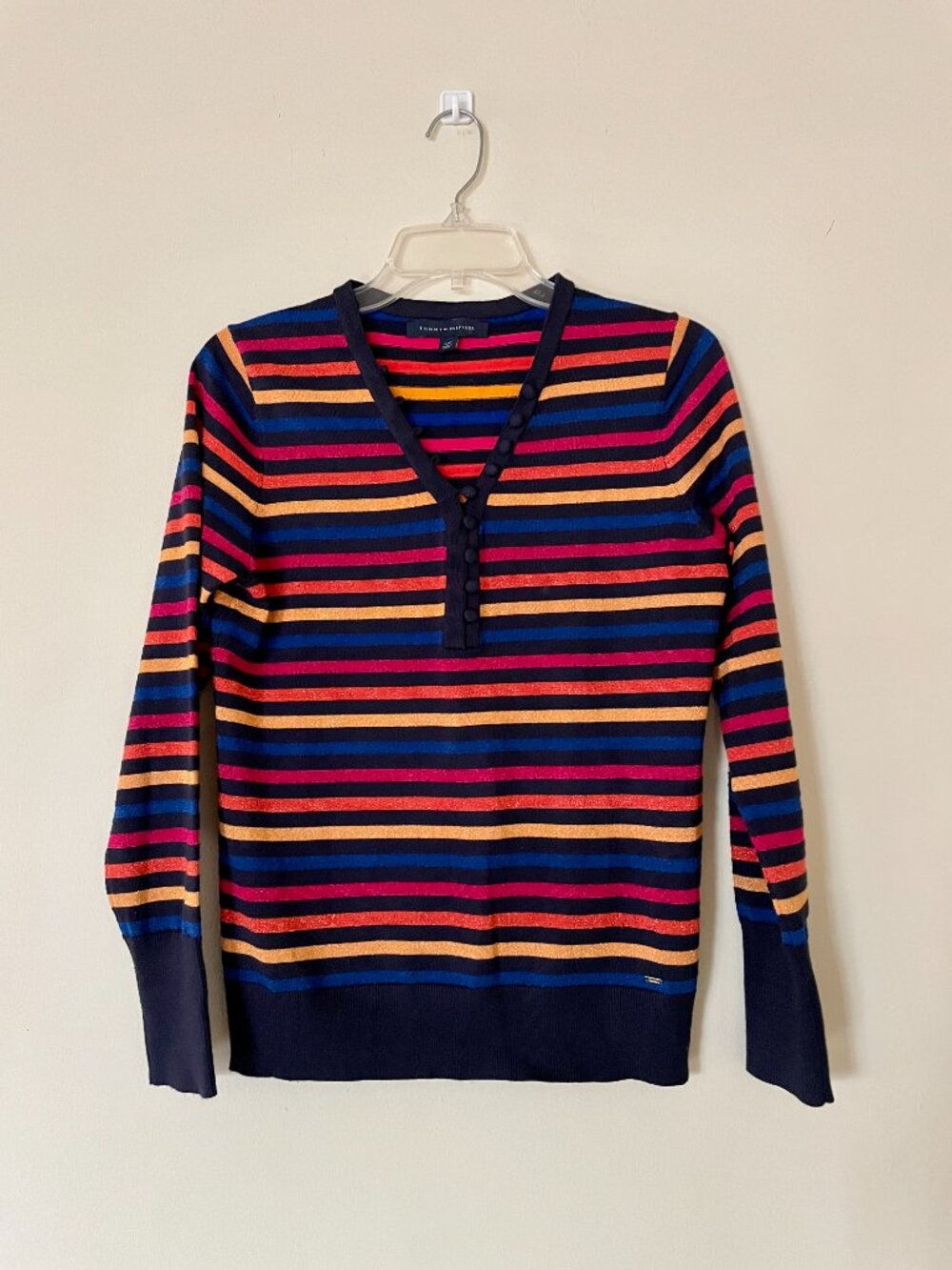 TOMMY HILFIGER Soft knit sweater with stripes ✿